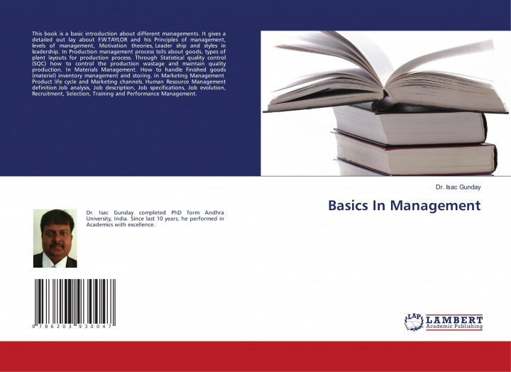 Knjiga Basics In Management Dr. Isac Gunday