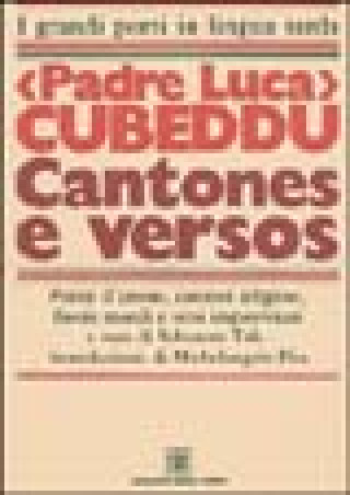 Kniha Cantones e versos Luca Cubeddu