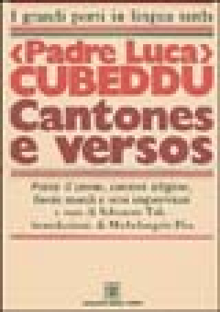 Knjiga Cantones e versos Luca Cubeddu