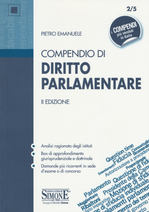 Carte Compendio di diritto parlamentare Pietro Emanuele