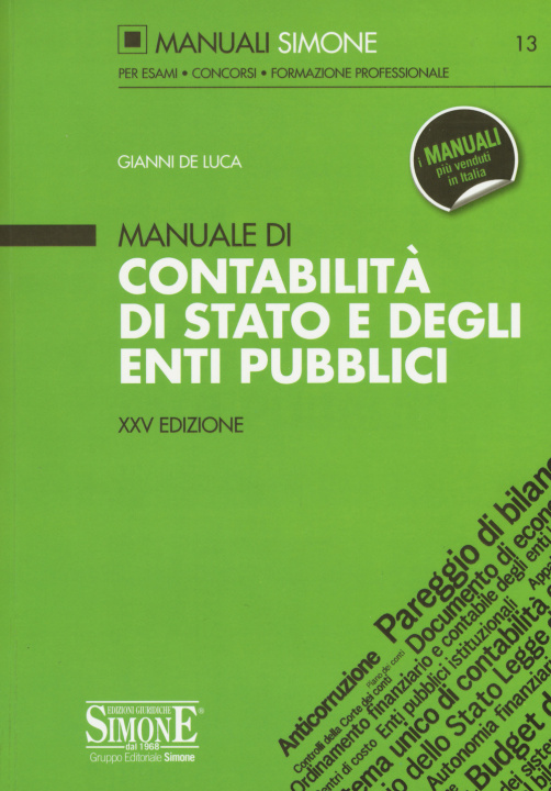Kniha Manuale di contabilità di Stato e degli enti pubblici Gianni De Luca