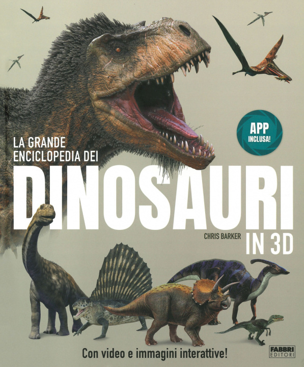 Knjiga grande enciclopedia dei dinosauri in 3D Chris Barker