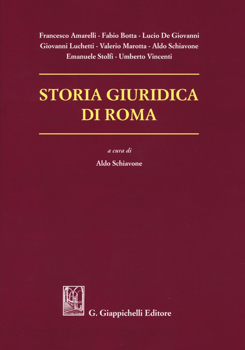 Kniha Storia giuridica di Roma 