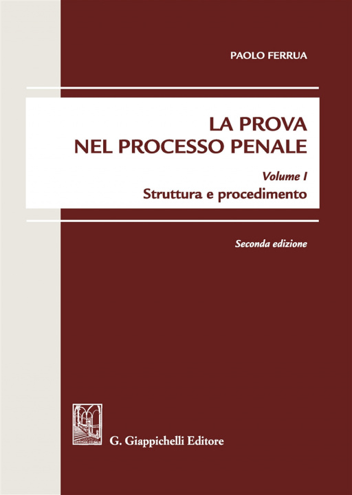 Knjiga prova nel processo penale Paolo Ferrua