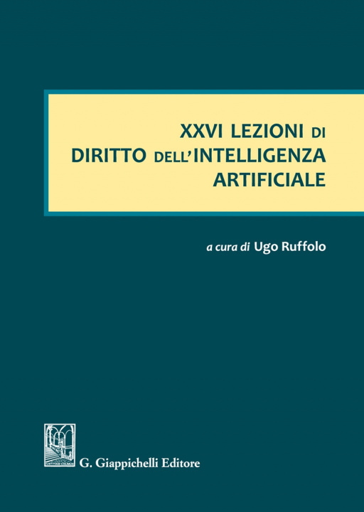 Könyv XXVI lezioni di diritto dell'intelligenza artificiale 