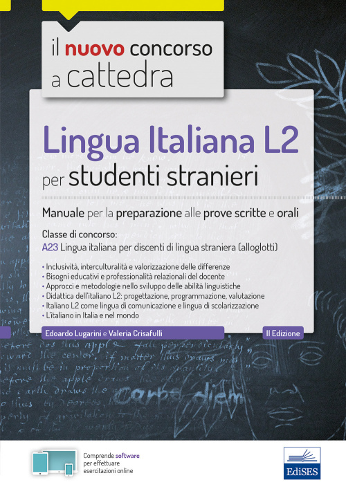 Kniha Lingua italiana L2 per studenti stranieri. Manuale per la preparazione alle prove scritte e orali. Classe A23 Edoardo Lugarini