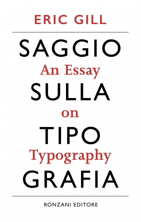 Kniha Saggio sulla tipografia-An essay on typography Eric Gill