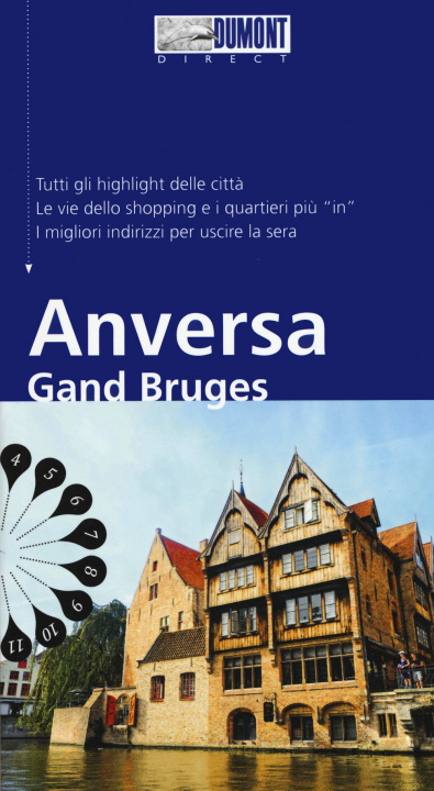 Kniha Anversa Gand Bruges. Con mappa Patricia Fridrich