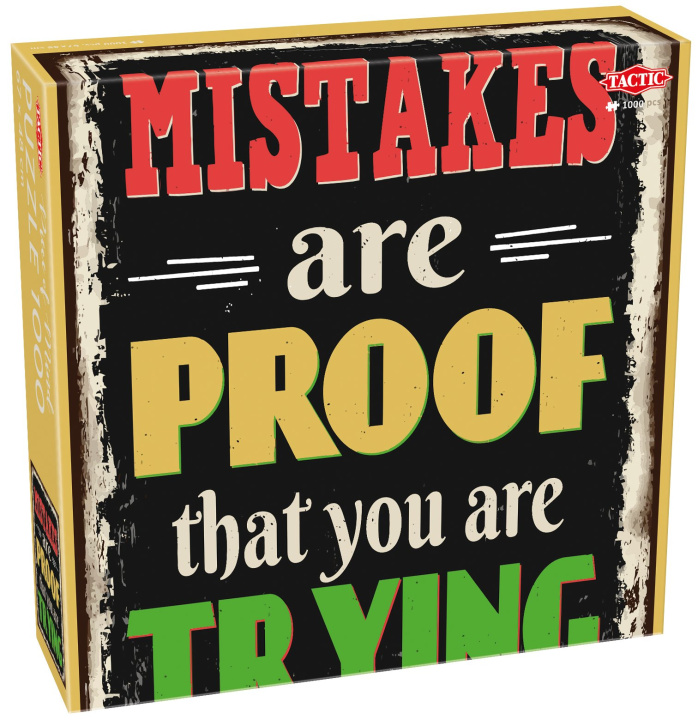 Buch Puzzle Mistakes Proof of Trying 1000 