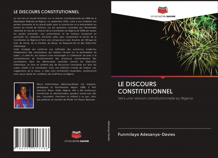 Książka LE DISCOURS CONSTITUTIONNEL Funmilayo Adesanya-Davies