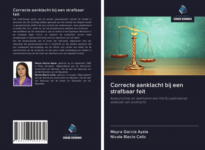 Knjiga Correcte aanklacht bij een strafbaar feit Nicole Blacio Celis