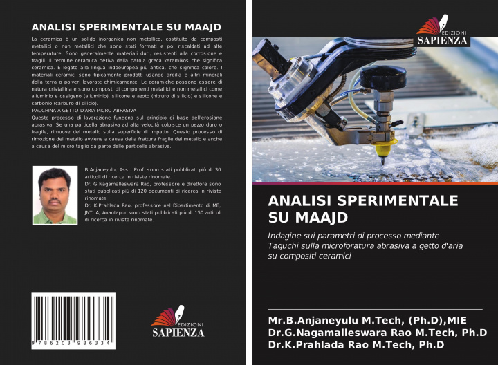Kniha Analisi Sperimentale Su Maajd Ph. D M. Tech