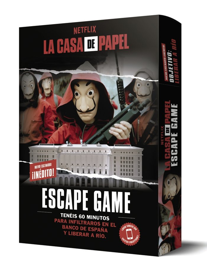 Book LA CASA DE PAPEL. ESCAPE GAME. OBJETIVO: LIBERAR A RIO TRENTI