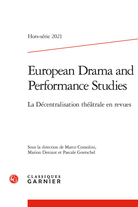 Carte European Drama and Performance Studies collegium