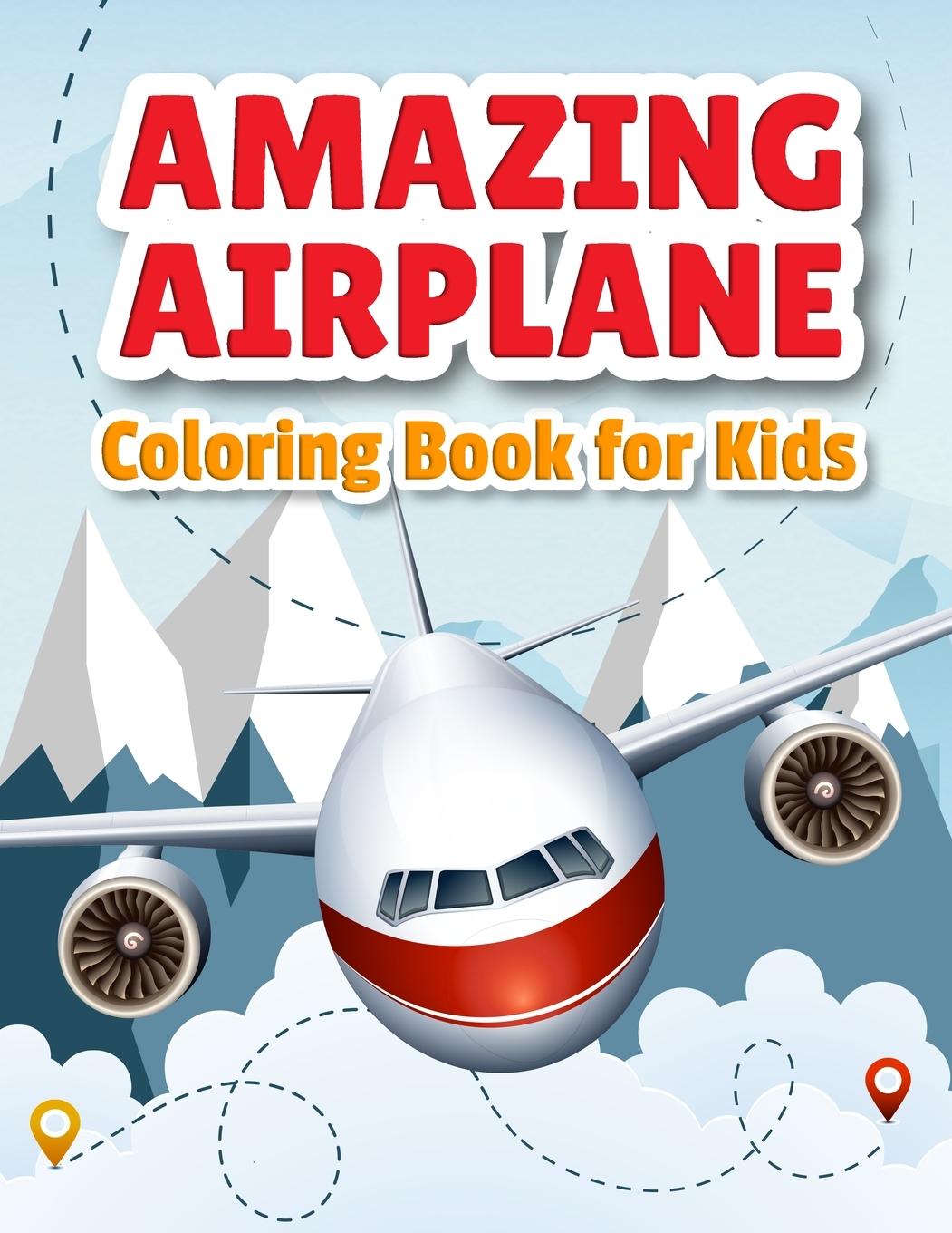 Könyv Amazing Airplane Coloring Book 