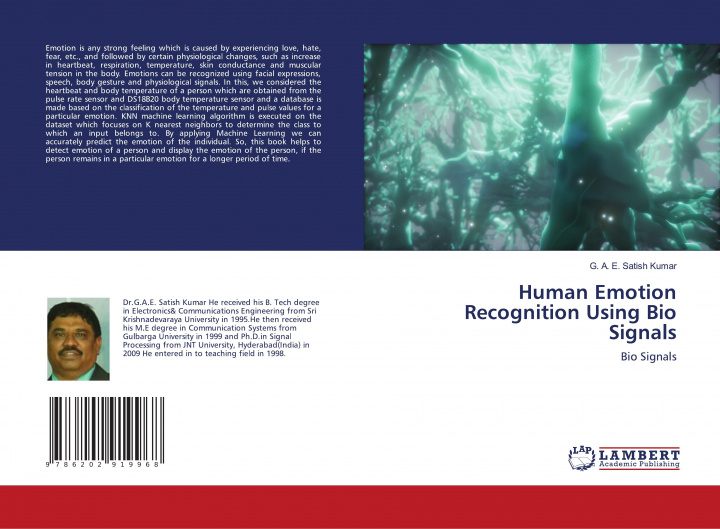 Kniha Human Emotion Recognition Using Bio Signals G. A. E. Satish Kumar