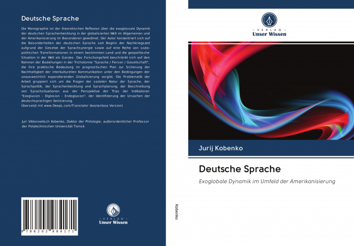 Knjiga Deutsche Sprache Jurij Kobenko