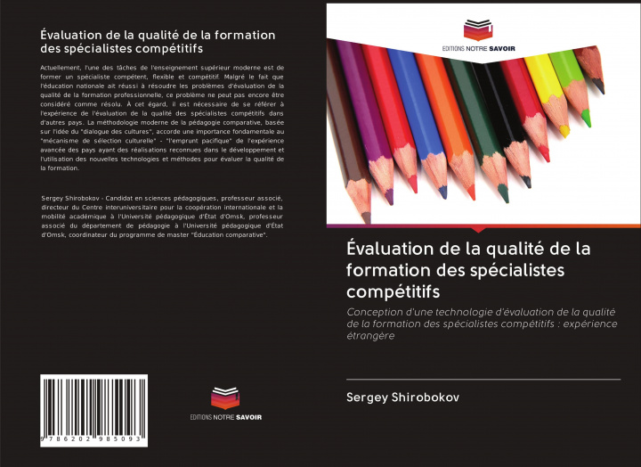 Kniha Évaluation de la qualité de la formation des spécialistes compétitifs 