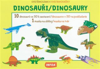 Kniha Vystřihovánky/Vystrihovačky Dinosauři/Dinosaury 