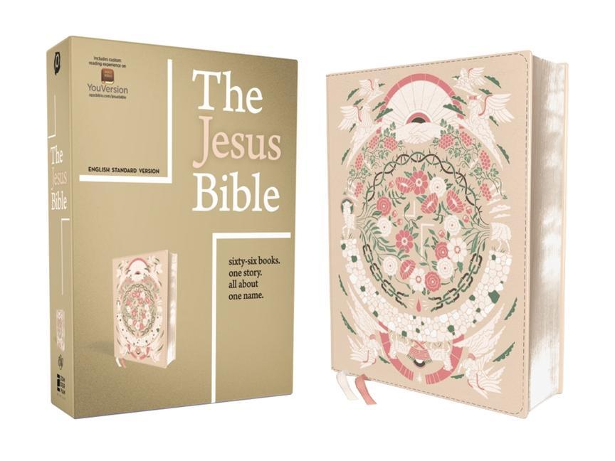 Kniha Jesus Bible Artist Edition, ESV, Leathersoft, Peach Floral 