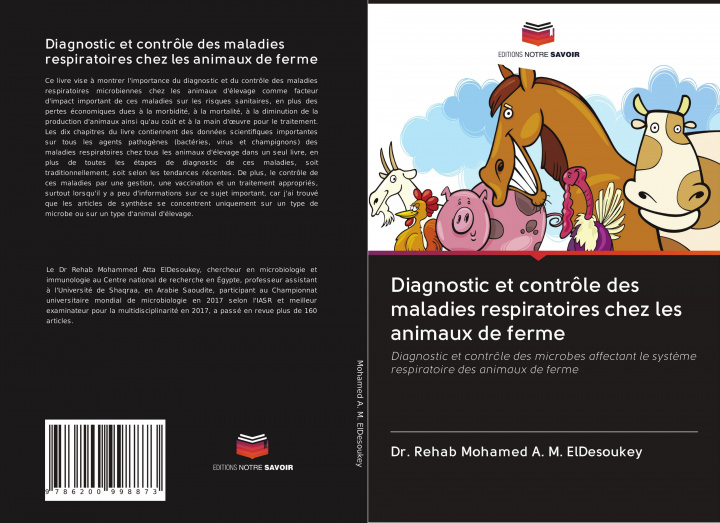 Buch Diagnostic et contrôle des maladies respiratoires chez les animaux de ferme Dr. Rehab Mohamed A. M. ElDesoukey