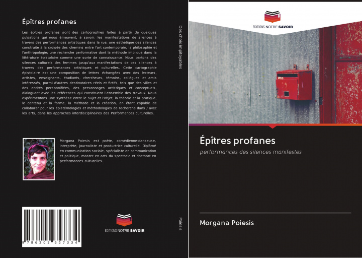 Book Épîtres profanes Morgana Poiesis