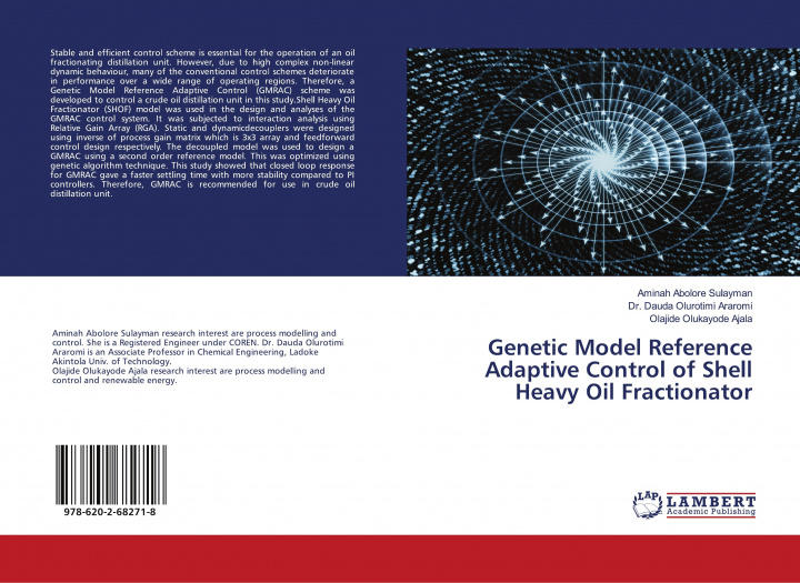 Kniha Genetic Model Reference Adaptive Control of Shell Heavy Oil Fractionator Dauda Olurotimi Araromi