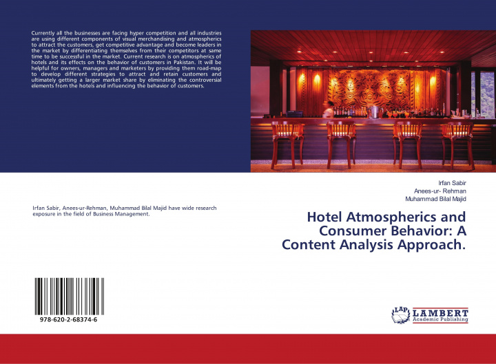 Knjiga Hotel Atmospherics and Consumer Behavior: A Content Analysis Approach. Anees-ur Rehman
