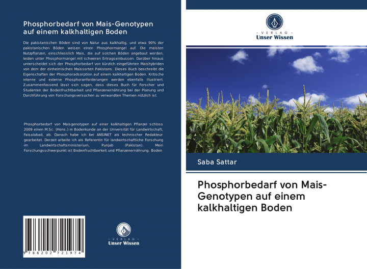 Buch Phosphorbedarf von Mais-Genotypen auf einem kalkhaltigen Boden Saba Sattar