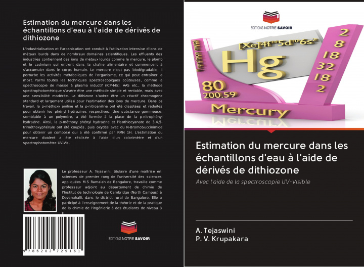 Knjiga Estimation du mercure dans les échantillons d'eau ? l'aide de dérivés de dithiozone P. V. Krupakara
