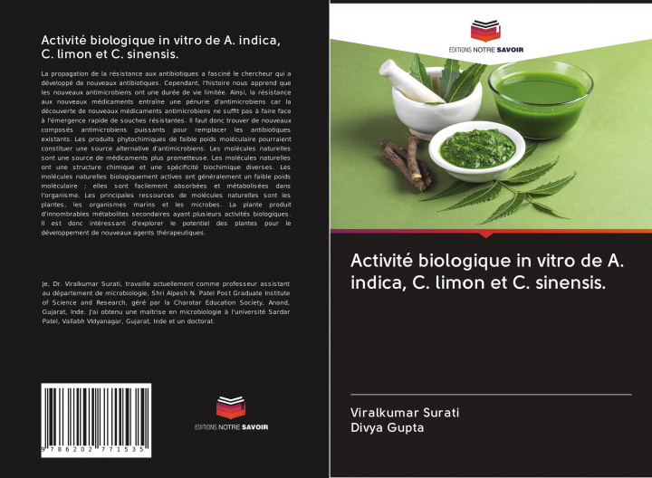 Buch Activité biologique in vitro de A. indica, C. limon et C. sinensis. Divya Gupta
