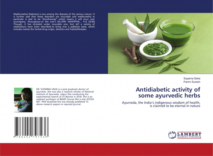 Knjiga Antidiabetic activity of some ayurvedic herbs Parimi Suresh