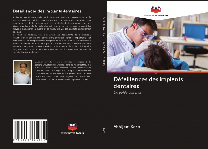 Knjiga Défaillances des implants dentaires Abhijeet Kore