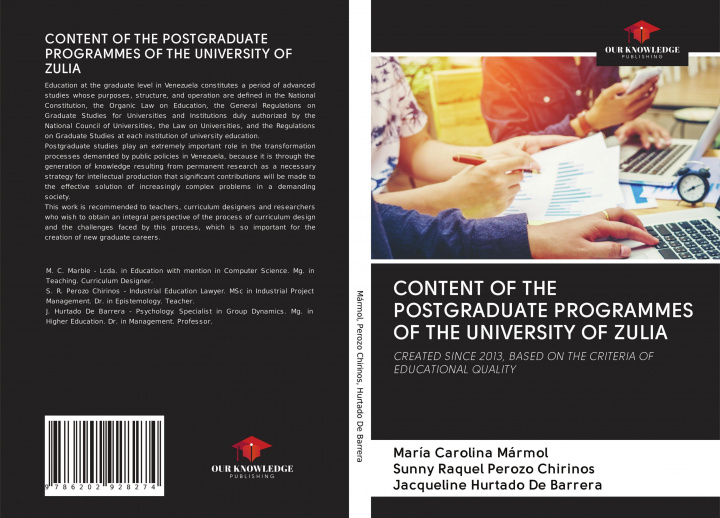 Könyv CONTENT OF THE POSTGRADUATE PROGRAMMES OF THE UNIVERSITY OF ZULIA Sunny Raquel Perozo Chirinos