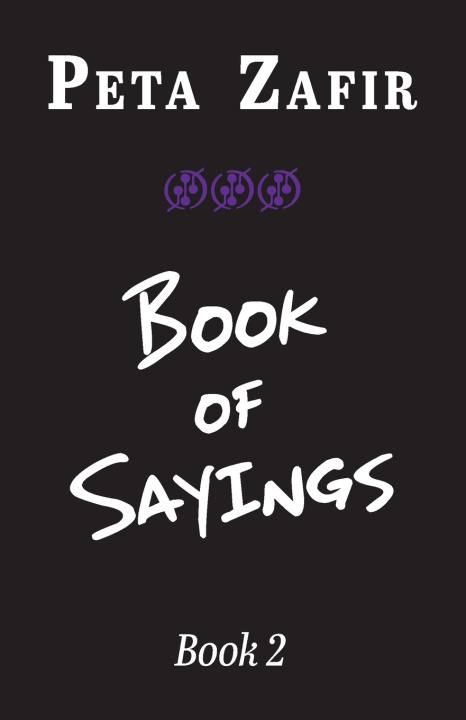 Buch Book of Sayings Book 2 Zafir Peta Zafir