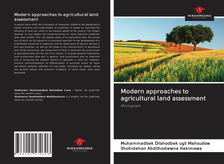 Buch Modern approaches to agricultural land assessment Shohidahon Abdilhodiewna Hakimowa