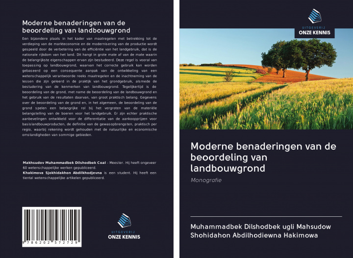 Kniha Moderne benaderingen van de beoordeling van landbouwgrond Shohidahon Abdilhodiewna Hakimowa