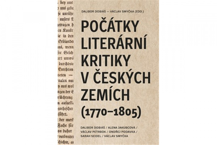 Kniha Počátky literární kritiky v českých zemích collegium