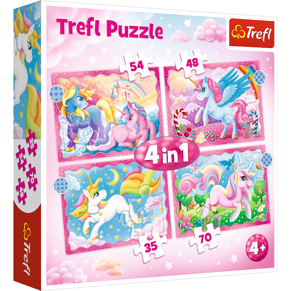 Game/Toy Puzzle Jednorožci a kouzla 4v1 