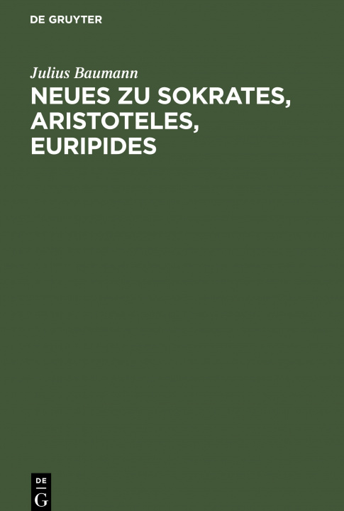 Carte Neues Zu Sokrates, Aristoteles, Euripides 