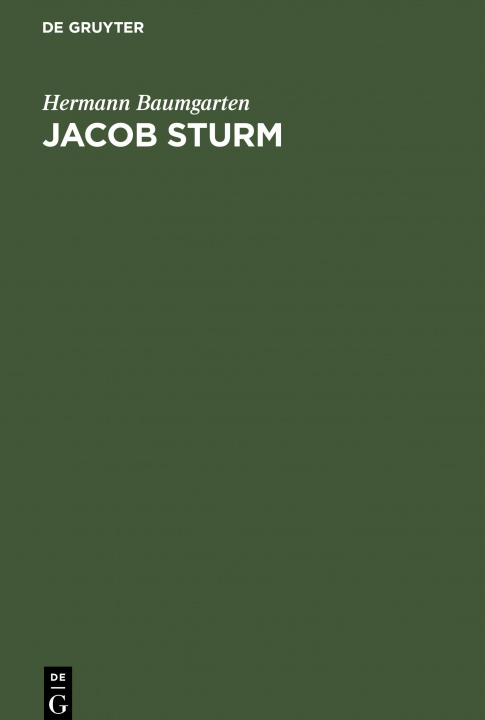 Βιβλίο Jacob Sturm Hermann Baumgarten