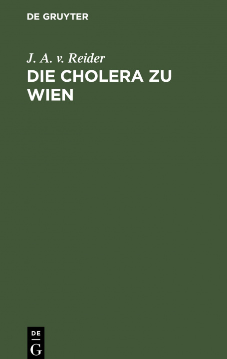 Könyv Cholera Zu Wien 