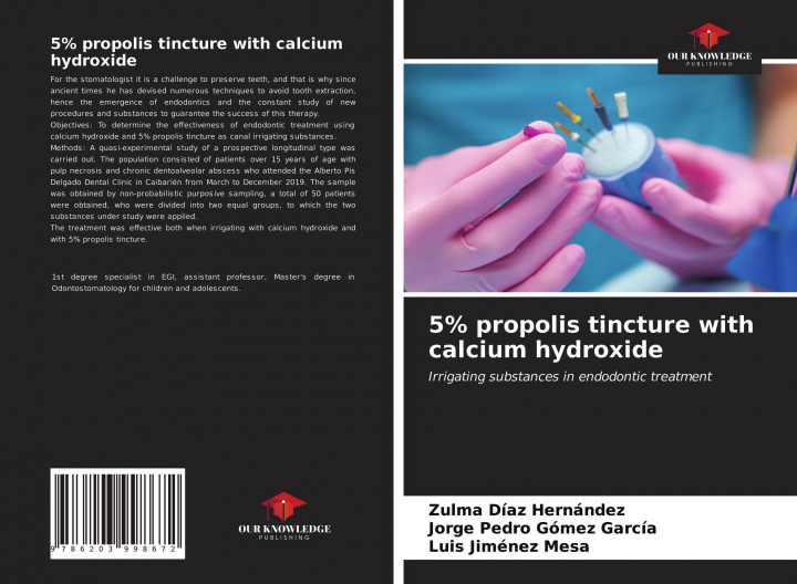 Buch 5% propolis tincture with calcium hydroxide Jorge Pedro Gomez Garcia