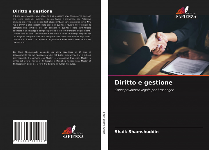 Knjiga Diritto e gestione Shaik Shamshuddin