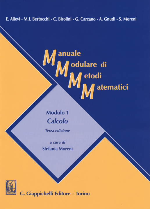 Kniha Manuale modulare di metodi matematici. Modulo 1: Calcolo 