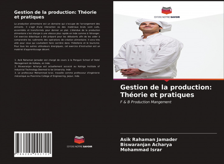 Könyv Gestion de la production: Théorie et pratiques Biswaranjan Acharya