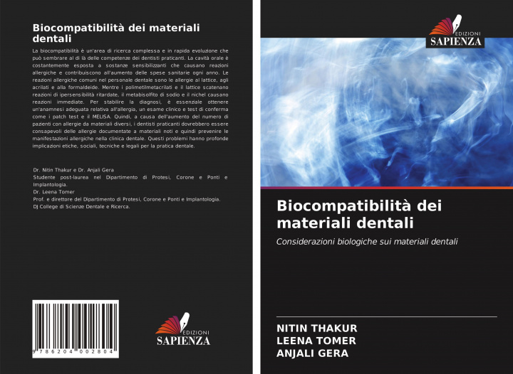 Kniha Biocompatibilit? dei materiali dentali Leena Tomer
