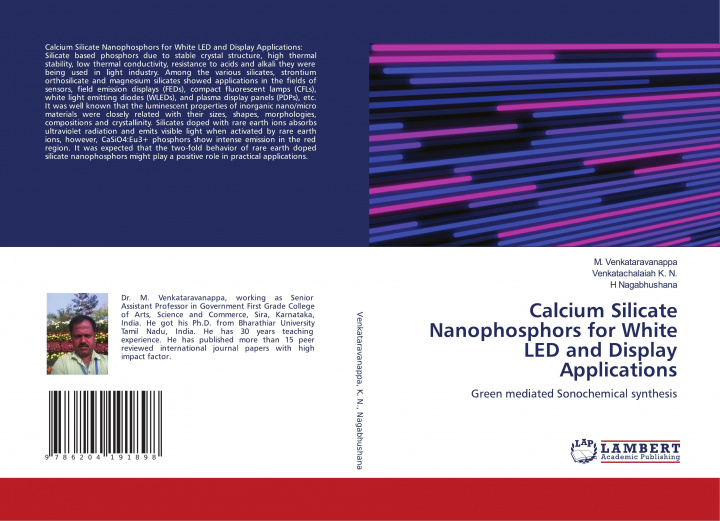 Kniha Calcium Silicate Nanophosphors for White LED and Display Applications Venkatachalaiah K. N.