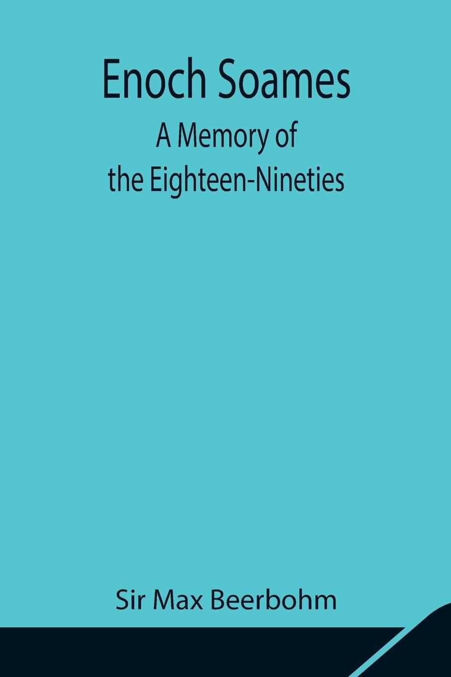 Libro Enoch Soames Max Beerbohm