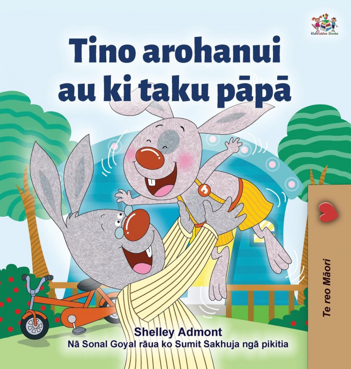 Kniha I Love My Dad (Maori language children's book) Kidkiddos Books